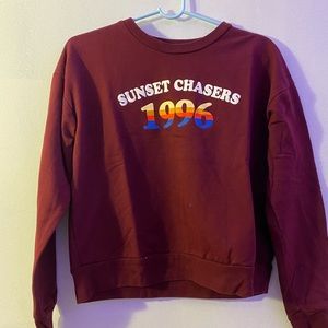 Maroon Long-Sleeve Sweater